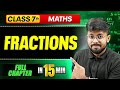Fractions | ICSE Class 7 Maths || Complete Chapter In 15 Minutes🎯