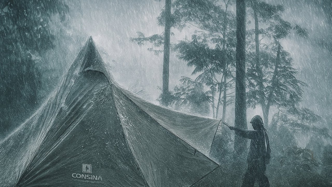CAMPING HEAVY RAIN in the forest || RELAXING CAMPING HEAVY RAIN - YouTube