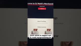 DJ Matti now got a shop! Check it out! #merch #shopping #shop