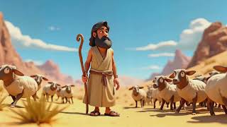 Moses & the Burning Bush: God Speaks in a Sparkling Flame | Kids Bible Stories
