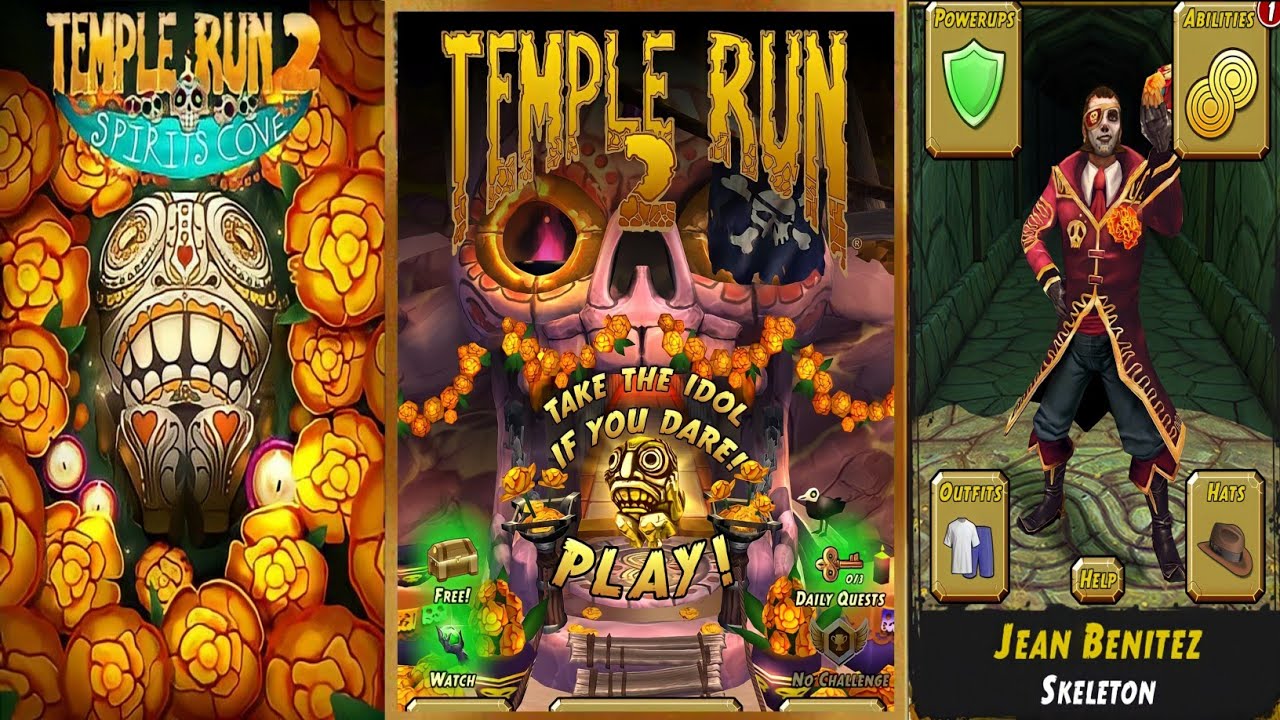Temple Run 2 - Spirit Cove Gold Edition - Jean Benitez Skeleton