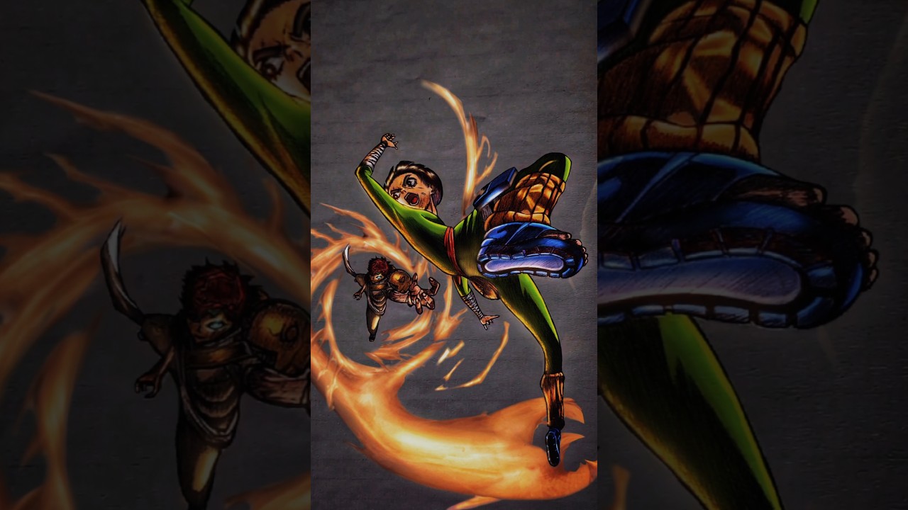 Gara vs Rocklee - Drawing | Naruto 