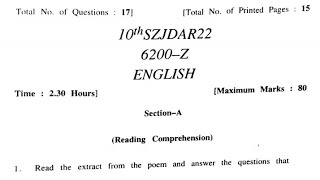 Class 10th 2021-22 Bi-annual English Paper of JKBOSE Syllabus | Explaination and Solution |Part- 2 screenshot 5