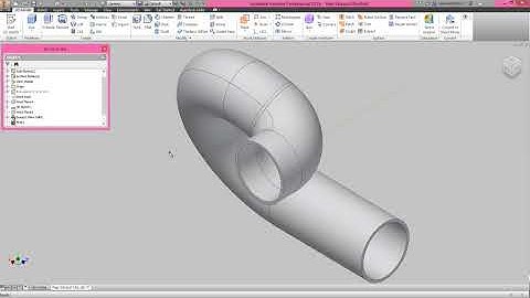 Rear Exhaust Manifold (Video Tutorial) Autodesk Inventor