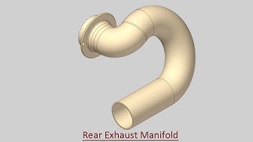 Rear Exhaust Manifold (Video Tutorial) Autodesk Inventor