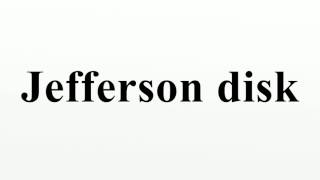 Jefferson disk