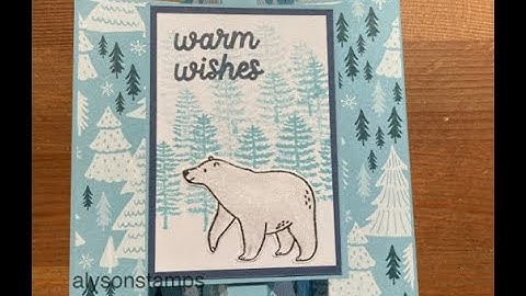 Standing Gate Fold Card Stamping Tutorial Technique Tuesday