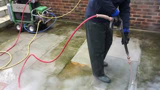 Patio steam cleaning London Highgate.
