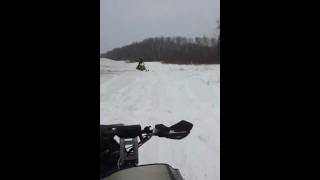 Sledding in Saskatchewan