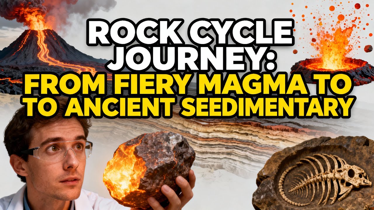 Rock Cycle Journey: From Fiery Magma to Ancient Sedimentary Layers