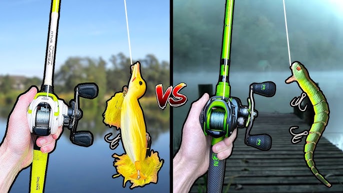 World's Smallest Fishing Rod vs World's Biggest Fishing Rod 