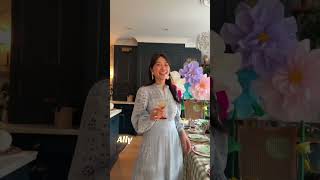 When the dress code is - pastels &amp; florals 🌸#hosting #dinnerparty #partytheme