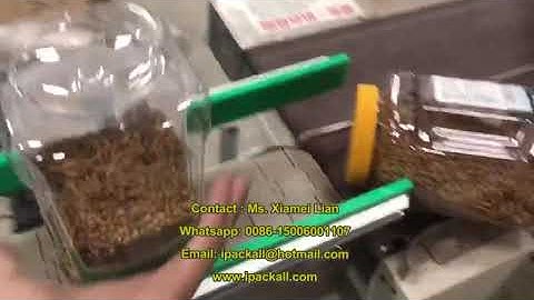 Square Bottle Wrap Around Sticker Labeling Machine | Food Labeler | Three Sided Label Applicator