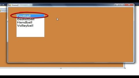 How to deselect first item listbox in vb.net