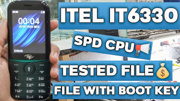 Itel IT6330 SPD CPU Read File Tested With Boot Key | Free File In Description