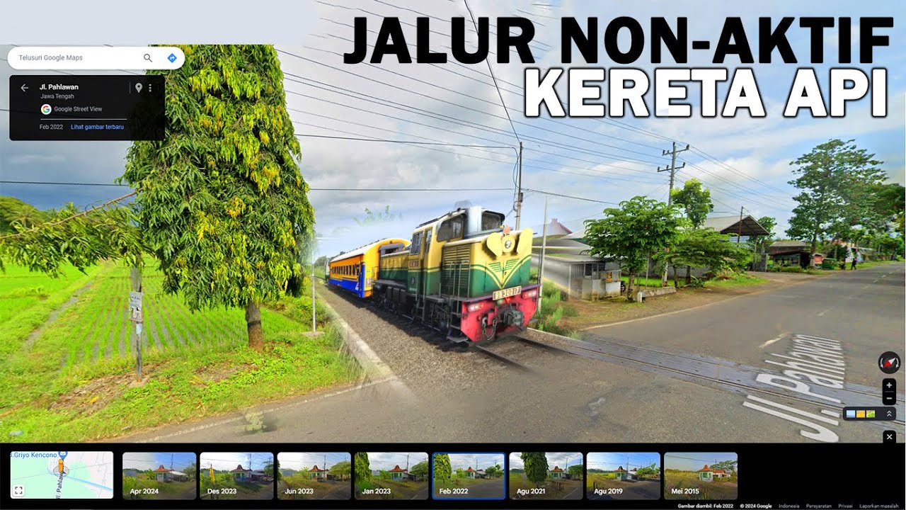 Menelusuri Jalur Kereta Non-Aktif Ambarawa Dan Purworejo Via Google Maps