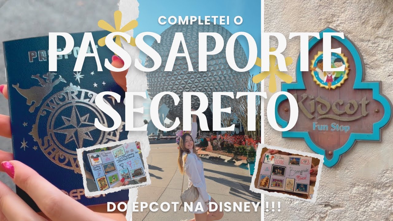 COMPLETEI O PASSAPORTE SECRETO DO EPCOT NA DISNEY!!!