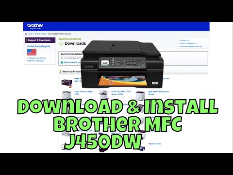 How To Download & Install Brother MFC J450DW Printer Driver in Windows 1011