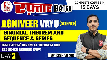 Air Force Maths Binomial Theorem in one Class || Agniveer Vayu 2023 Science (X Group)