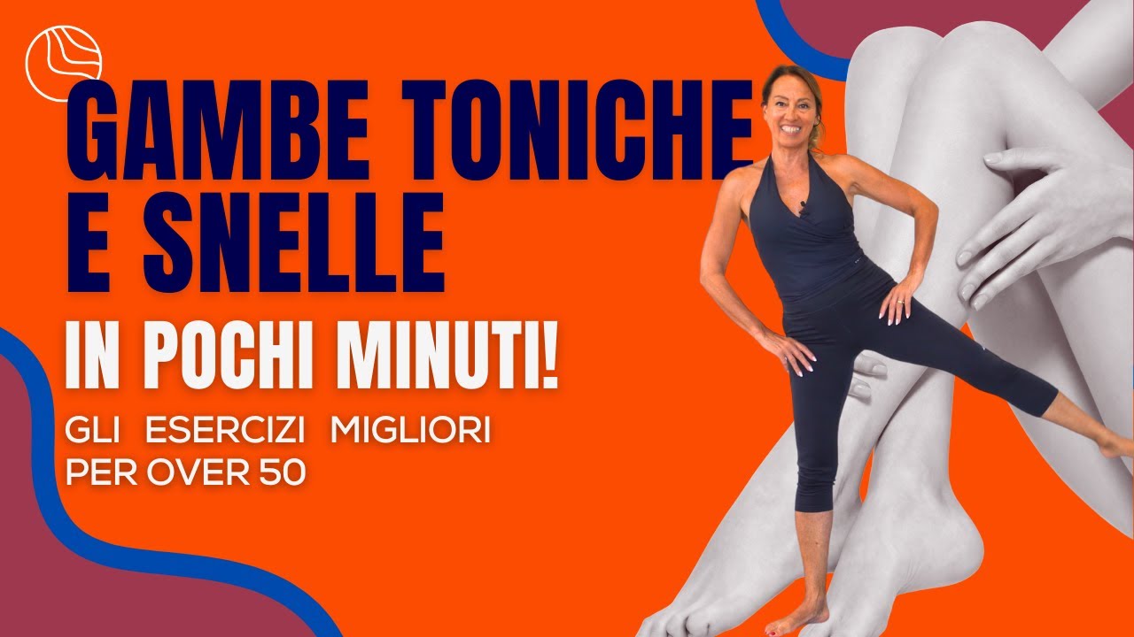 Gambe toniche e snelle in pochi minuti - routine per over 50 #gambe #proaging #esercizi