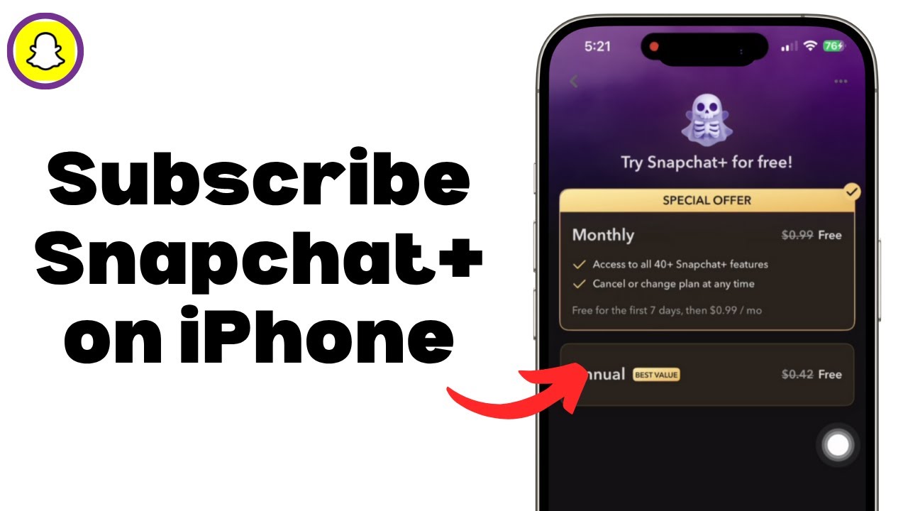How to Subscribe Snapchat+ on iPhone !! - YouTube