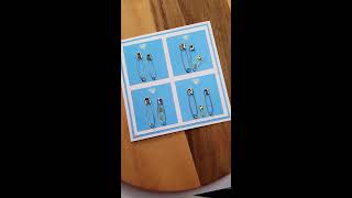 1st baby safety pin card