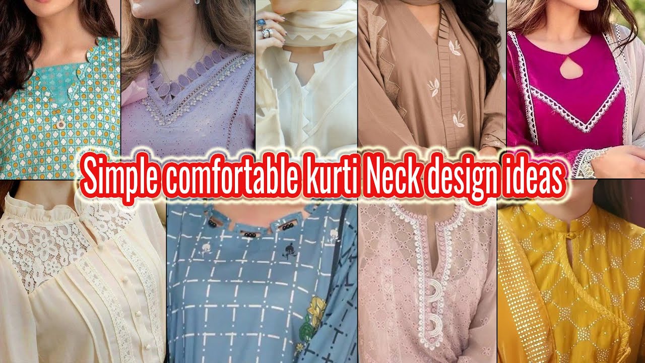 Top 30+ Simple Front Kurti Neck Design - Neck Design 2023