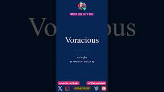 Voracious Pronunciation Guide: ✨ Master Native Pronunciation ✨ Ipa And Arpa 🏆 Sir - Say It Right Resimi