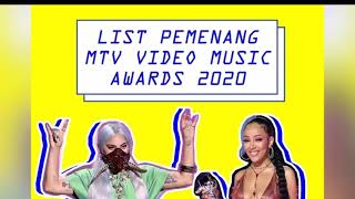 THE WINNER MUSIC VIDEO AWARD  MTV VMAs 2020