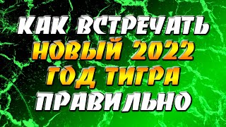 Как встречать Новый 2022 год тигра правильно