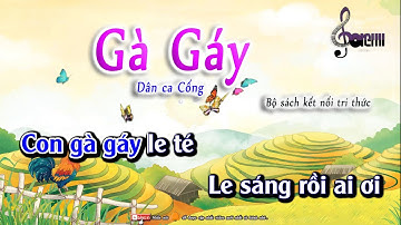 Karaoke - Gà Gáy - Âm Nhạc Lớp 1 - GDPT 2018 | Lớp Nhạc Doremi