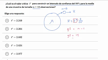 ¿Cómo se denomina el valor t?