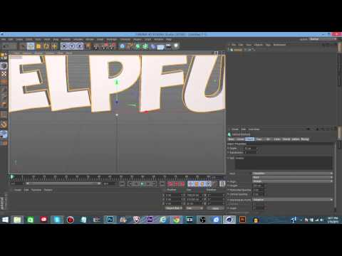 Cinema4D: How To Make A Wavy Text Effect