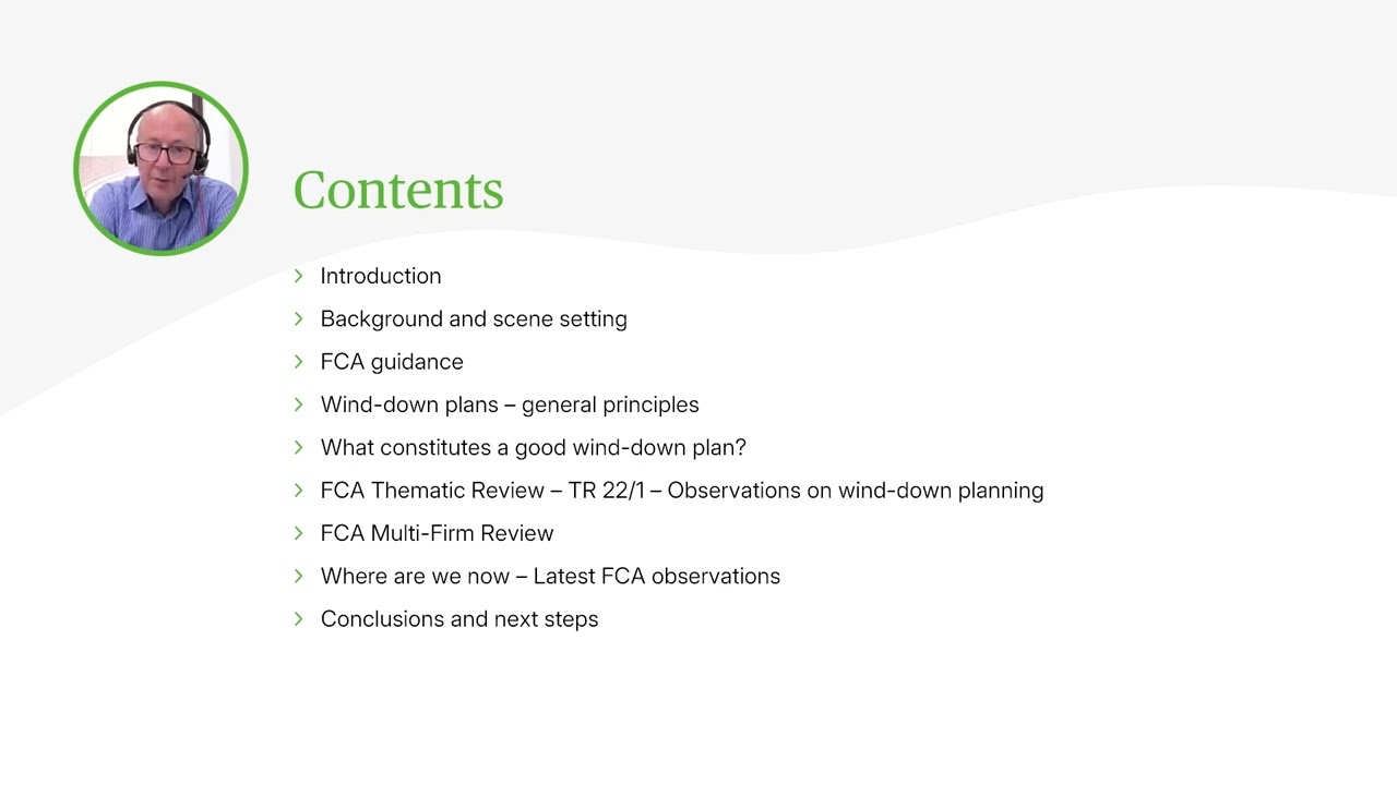 Wind-Down Planning For FCA Regulated Firms - Are You Prepared? - Webinar