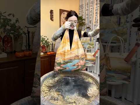 Use The Color Scheme Mix With Water To Have The Forest And The Sky For Made A Beautiful Bag