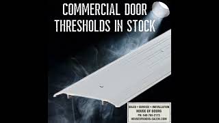 Commercial door thresholds IN STOCK at House of Doors