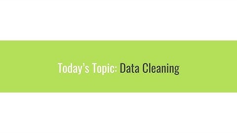 Data Cleaning in a Symbiota Portal