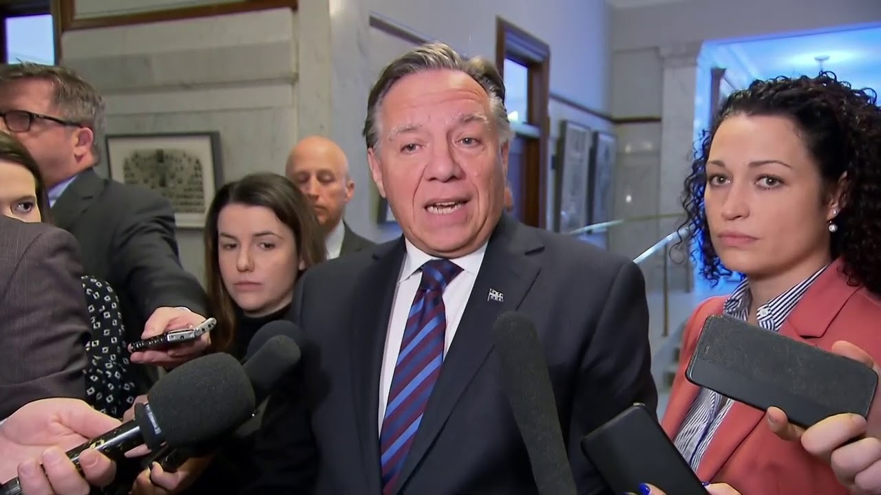 Propos du maire d'Hampstead: François Legault lance un appel au calme.