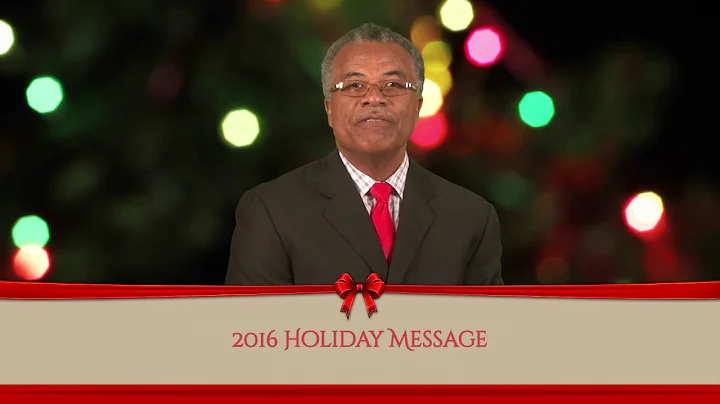 2016 Holiday Message - Honourable Hubert O'Neal