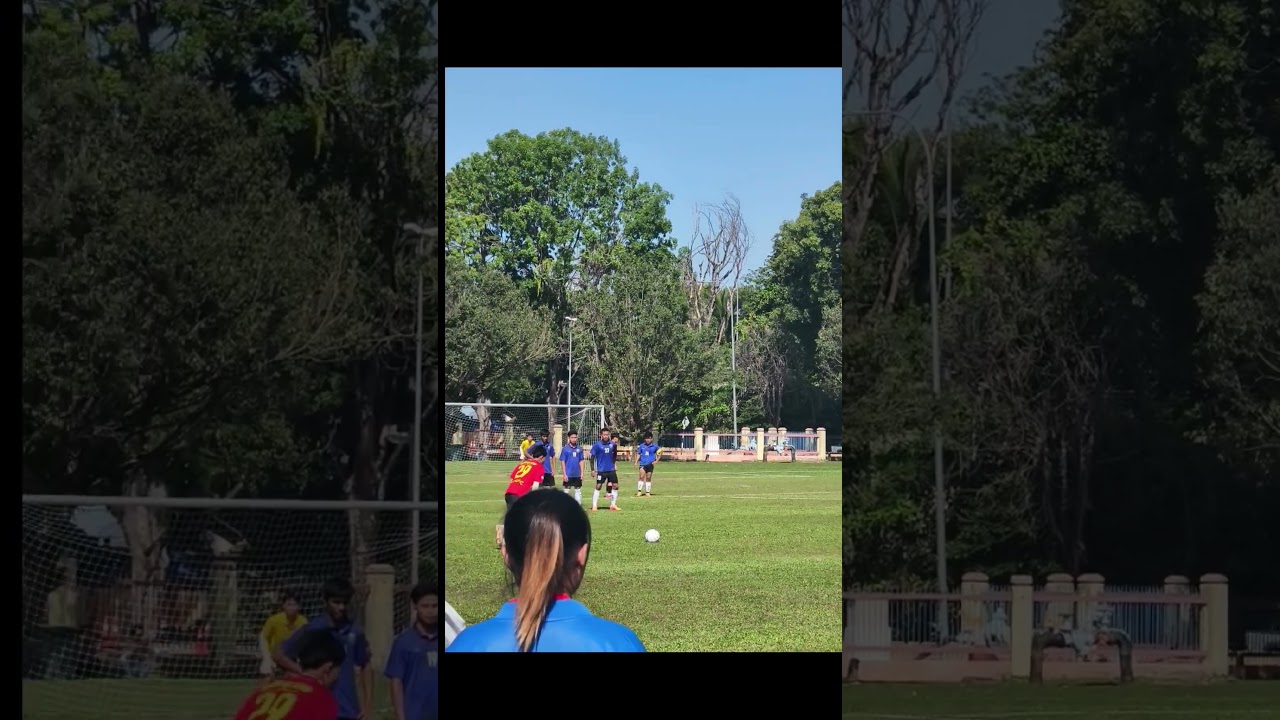 zomi youth player awmpui he is a k.y.o by free kick