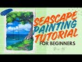 Beginner Acrylic Painting: Tree Swing Seascape Tutorial | Easy Landscape Art | Miss Art