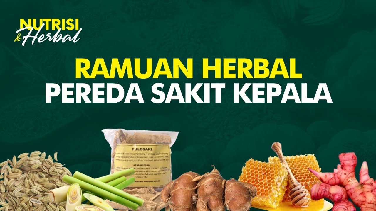 Mudah! Racik Ramuan Herbal Untuk Pereda Sakit Kepala Nutrisi & Herbal