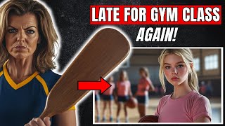 Real-Life School Punishment Story Late For Gym Cl Illustrated Story Spanking Paddling