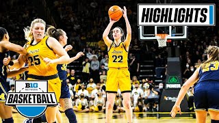 Michigan at Iowa | Big Ten Women's Basketball | Feb. 27, 2022 | B1G Basketball in 60