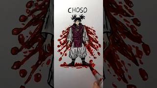 How to draw body with (Blood Manipulation) #art #trending #drawing #sketch #gojo #jjk #yuji #choso