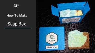 📦How to make a Soap Box/ Box DIY/Soap Packaging