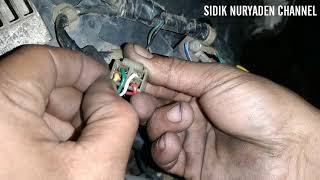 How to find out the path of the Honda Beat Karbu battery charging spool is good or damaged