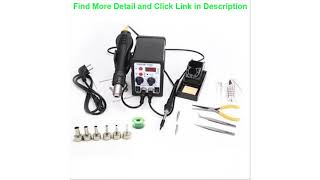 Review 8586 2 In 1 ESD Hot Air Gun Soldering Station Welding Solder Iron For IC SMD Desoldering+Hea