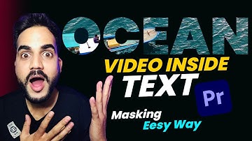 Put Video Inside Text In Adobe Premiere  | How to add VIDEO inside TEXT | Track Matte Key