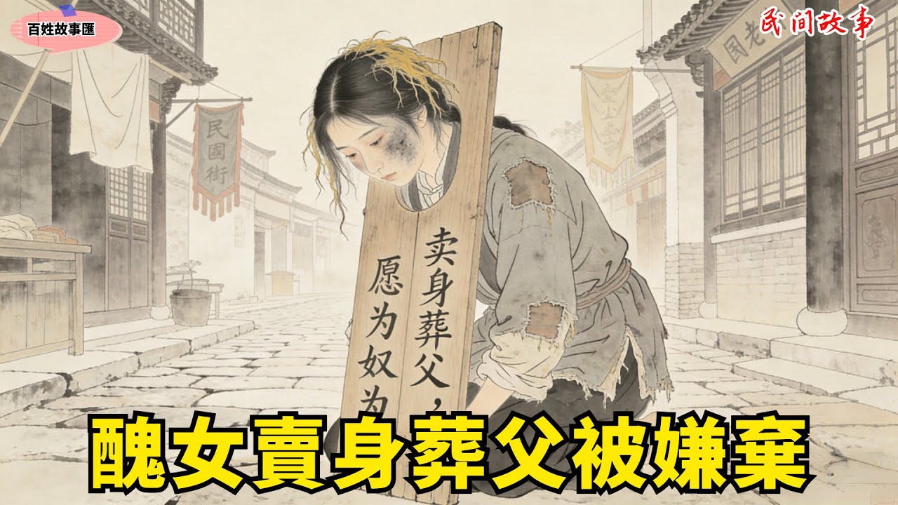 女子賣身葬父被嫌棄太醜！老光棍三十兩將她娶回家，洗臉後驚變絕世仙女！#故事頻道 #民間故事#有聲書 #睡前故事#中國文化#故事分享